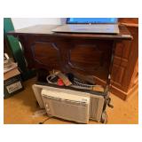 mahogany side table 32" x 30" x 15"