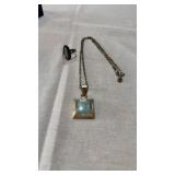 925 silver necklace, pendant, ring, with