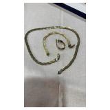 925 silver rope twist necklace bracelet one