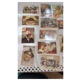 Vintage valentines, reproduction advertising post