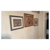 3 Framed Flower Prints