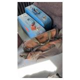 Jeep Bag and 2 Vintage Suitcases