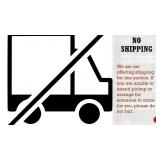 WE ARE NOT OFFERING SHIPPING ON THIS AUCTION