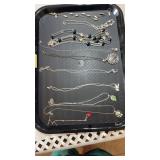 10 ï¿½silverï¿½ costume, jewelry necklaces, one pair