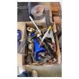 Grease Gun, pliers, clamps, wire wheel, prybar