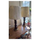 Pair of Brass Table Lamps