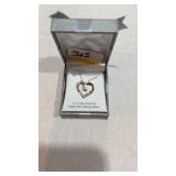 1/10 carat, diamond gold over sterling silver