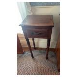 1 Drawer End Table 33in Tall 12x16 top