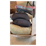 2 Boxes of Throw Pillows