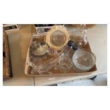 Press Glass Vases, Candy Dishes