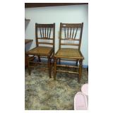 2 Matching Cane seat Chairs