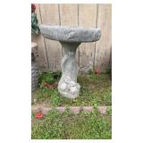 SMALL CONCRETE BIRD BATH