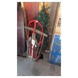 OLD SLEIGH AND SMALL TREE