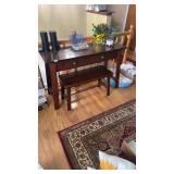 Desk w 2 drawers & Bench 47x30x16
