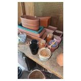 ASSORTED PLASTIC PLANT HOLDERS