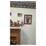 WALL DECOR AND SHELF W AMERICANA DECOR