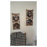 4 NORMAN ROCKWELL PLATES AND WALL DISPLAYS