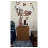 CABINET, SHELF AND AMERICANA DECOR