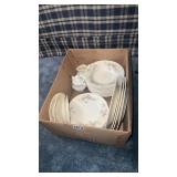 BOX OF HOMER LAUGHLIN DISH-SET