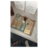 Box of old bottles