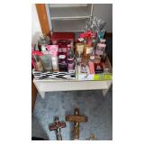 shower gels and body lotions mostly bath and body