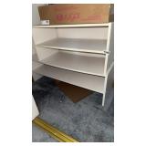 3 shelving units