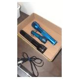 2 Mag flashlights one regular