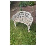 CAST IRON GARDEN BENCH 'FRONT LEG NEEDS WELDED'
