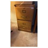 OAK TWO DRAWER FILE