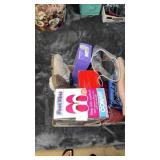 2 LOTS NEW SLIPPERS AND SCARVES
