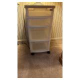 4 DRAWER PLASTIC STORAGE UNIT
