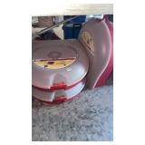 THREE WREATH STORAGE BOXES