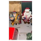 THREE SANTAS W/ BOXES