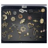 Tray of assorted pins