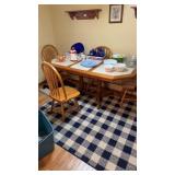 Oak & Marble Kitchen Table 4 Chairs