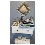 Wash room decor and mirror