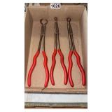3 MAC TOOLS LONG REACH HOSE PULLER PLIERS