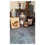 FOUR PRINTS AND FRAMES