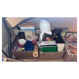 TWO LG BOXES OFFICE/DESK SUPPLIES