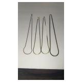 14K Gold 4 Necklaces