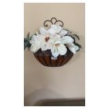 Wall hanging floral baskets