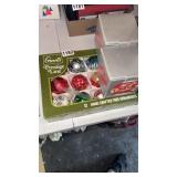 VINTAGE CHRISTMAS ORNAMENTS, 2 CORNING ORNAMENTS