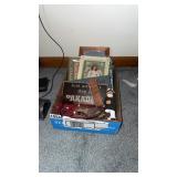 box of plaques and frames