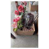 Floral arrangements and candle holders