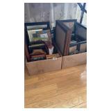 2 boxes of picture frames