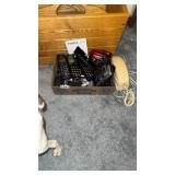 Lot of landline phones and alarm clock