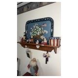 SHELF WITH AMERICANA DECOR