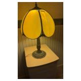 MODERN SLAG GLASS LAMP