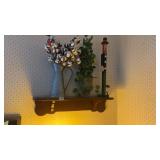 SHELF WITH DECORATIVE ITEMS