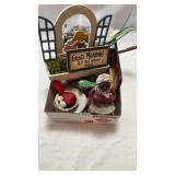 Wall Hangings, misc knick knacks tea lady
